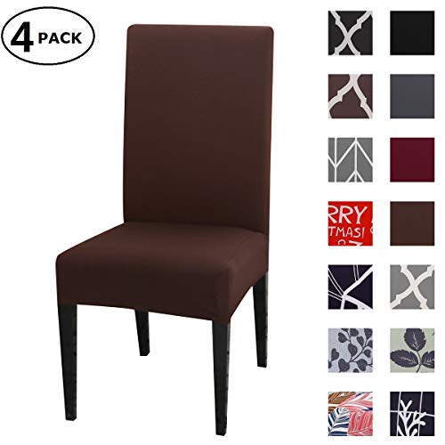 Dining Chair Cover Seat Protector Super Fit Slipcover Stretch Removable Washable Soft Spandex