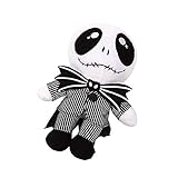 peluche jack santa ⭐️ 【Regalo ideal】: esta muñeca de peluche Jack Skellington no es solo una idea de regalo perfecta para los fans de Christmas Nightmare, la muñeca puede ser el compañero favorito de los niños.