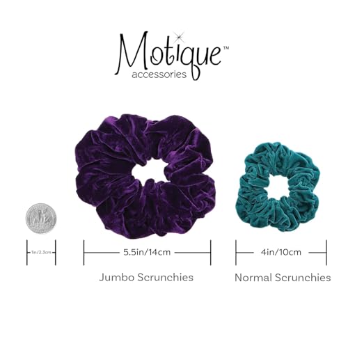 Image of Grey Jumbo Velvet Scrunchy