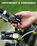 KEPEAK Mini Bike Pump, Bicycle Pump with Digital Pressure Gauge, Portable Bike Air Pump Tire Inflator with Presta and Schrader Valve for Road, Mountain, City, E-Bike, and Ball