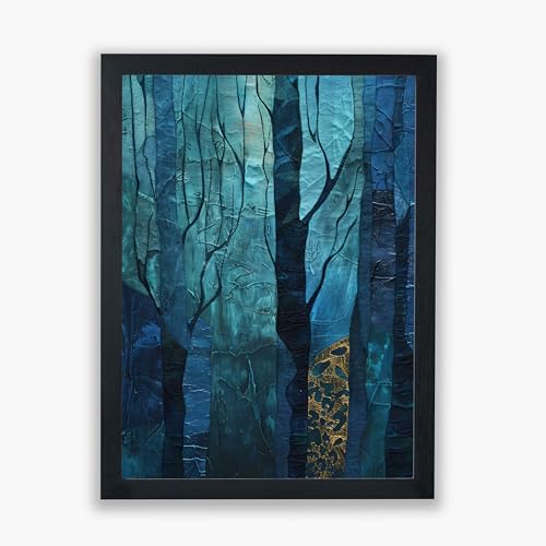 Veines de la forêt Spiffing Prints : scène sombre pour un salon cosy et moderne