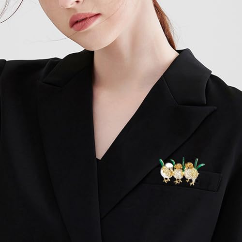 Image of Rhinestone /Enamel Animals Brooch and Pin for Women Elegant Animals Brooches Dress Accessories Birthday Gifts for Mom Wife