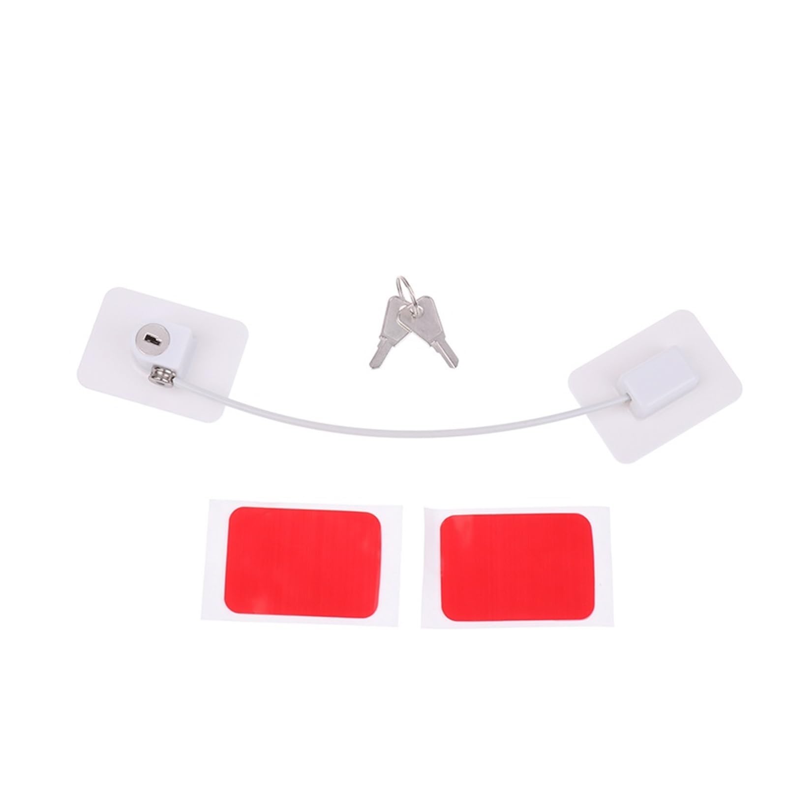 Child Cable Lock with Key Pet Window Safety Restrictor Restrictors Self Adhesive No Drilling Locks for Home Office