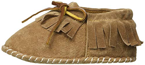 Mocassim infantil com franjas da Lamo, Chestnut, Small Infant