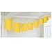 Traditional Hanging Accordion Lanterns Party Decoration, Sunshine Yellow, Paper , 12', Pack of 8