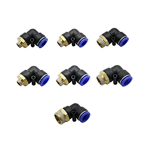 Raccord rapide pneumatique coudé fileté avec interface 14-16mm