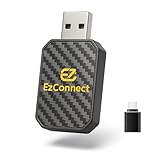 EZCONNECT Officiel - Carplay sans Fil - Adaptateur carplay sans Fil - pour Apple CarPlay/Android Auto- Bluetooth 5.3 et WiFi 6, sans décalage, Plug and Play, Connexion Automatique.