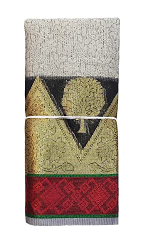 Image of Women's Banarasi Pure Pattu Cotton Sarees With Blouse