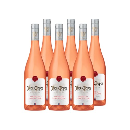 VIEUX PAPES Vin Rosé - Vin de France - Cépages Merlot...