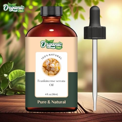Image of Organic Zing Frankincense Serrata (Boswellia serrata) Oil | Pure & Natural Essential Oil for Skincare, Aroma and Diffusers - 118ml /3.99fl oz