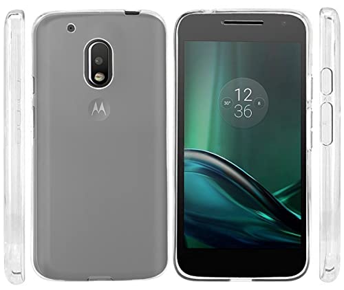 Image of COVERBLACK Rubber Back Cover for Moto G Play (4th Gen) - Transparent