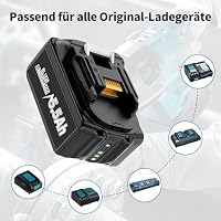 2 X 5500mAh für Makita Akku 18V, Ersatzakku für Makita 18V LXT Akkuwerkzeug – Ansicht 7