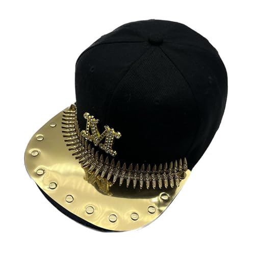 Chapeau en forme de bec de canard punk avec finitions tendance streetwear