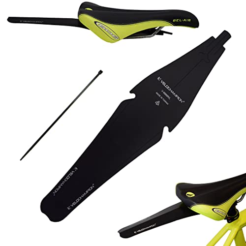 VeloChampion Bicycle Mudguard Waterproof Rear Tail Under Saddle Fender for Road or Mountain Bike