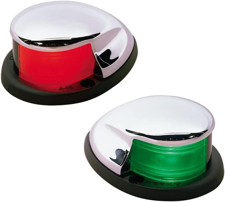 Perko 0228DP0CHR Horizontal-Mount Bi-Color Side Light - Chrome Finish