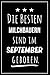 Die besten Milchbauern sind im September geboren: Notizbuch A5 I Dotted I 160 Seiten I Tolles Geschenk für Kollegen, Familie & Freunde