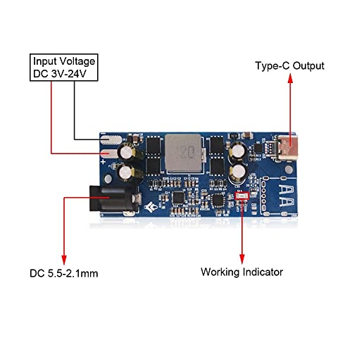 Schnelllademodul, SW2303 PL5501 100 W PD QC FCP SCP AFC SFCP PE Buck Boost Power Supply Voltage Converter Netzteil-Spannungswandler