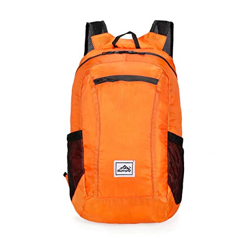 Mochila ligera para senderismo impermeable naranja miniatura 1