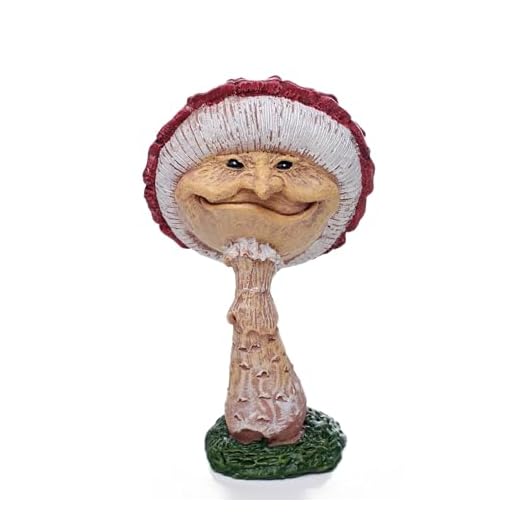 Garden Decor for Outside Charming Magic Witch Mushroom Statue, Perfect for Outdoor Statues and Celebrations, Weatherproof Resin Sculpture Garden Decorations