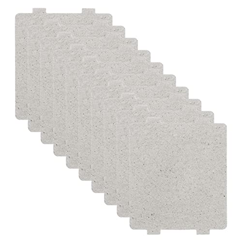 Yuflen 10 Stück Glimmerblatt Glimmerscheibe wellenleiterabdeckung für mikrowelle 118 x 99mm Universal Mikrowellenleiter für fast alle Mikrowelle Cover