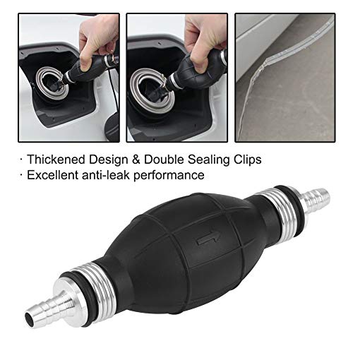 Enrilior Rubber Fuel Transfer Vacuum Fueling Line Hand Primer Pump Accessory (10Mm) #TOP1
