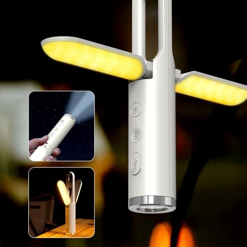 Lanternes de camping pliables contre le noir avec 3 modes SOS rechargeables