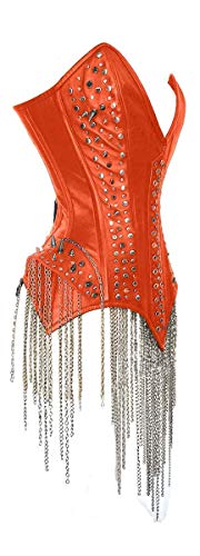 Luvsecretlingerie Heavy Duty 22 Double Steel Boned Waist Training Leather Overbust Tight Shaper Corset #8959 #TOP1