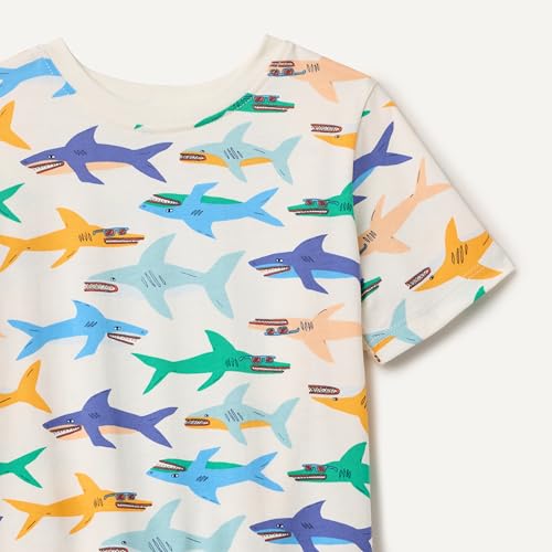 Image of Amazon Essentials Boys and Toddlers' Short Sleeve Tee Shirts, Cotton Jersey, Multipacks