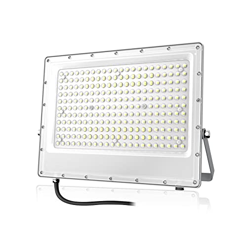 Tayire Projecteur LED Extérieur 200W, 20000LM avec 290 LEDs Éclairage de Sécurité IP65 Etanche, Spot LED Luminaire Exterieur 6500K pour Jardin, Patio, Garage, Entrée