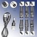 8-in-1 USB 5V Charger Adapter Kit,Compatible with Electric Hair Clippers, Beard Trimmers Charger, Shavers, Beauty Instruments. Includes 6 Adapter Tips, 1 DC5521 Cable, 1 USB Plug