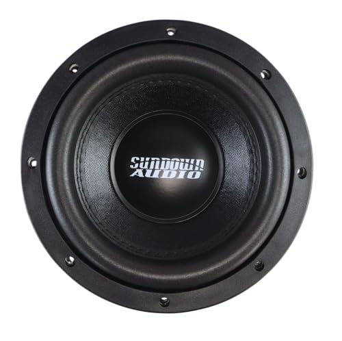 Sundown Audio Horizon HZ-8 8' Subwoofer - 500W RMS, Dual 4? Voice Coil, 14mm Xmax, Cast Aluminum Frame, Vented Motor Cooling for High-Performance Car Subwoofer Systems
