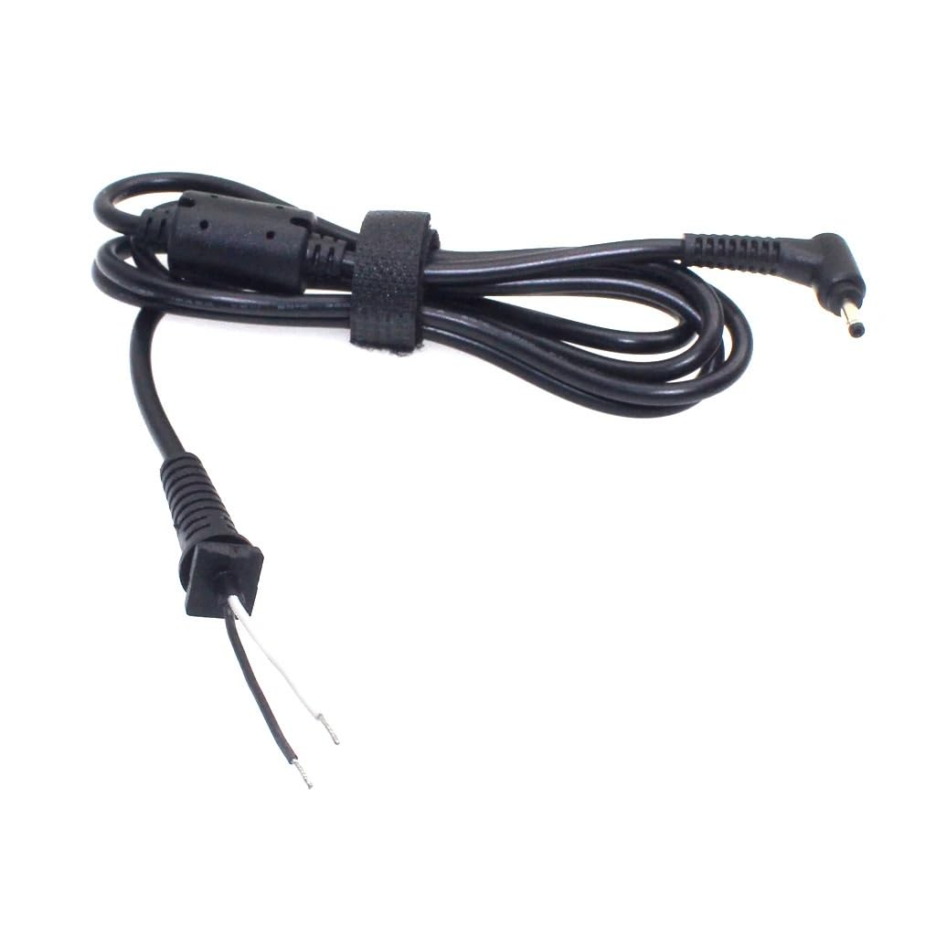 Fuente de alimentación de 3,0x1,1mm, Conector de Clavija DC 3,0x1,1 con Cable/Cable Compatible with The Adaptador Ultrabook 20AWG