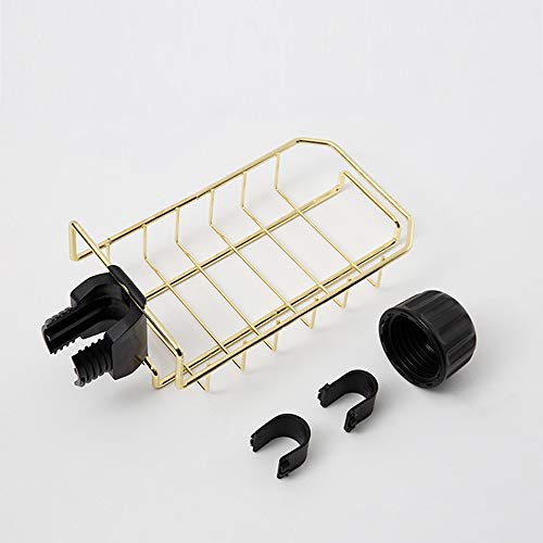 Entweg - Suporte de esponja de cozinha Escova de sabão Organizador Torneira de lavar louça Rack de a
