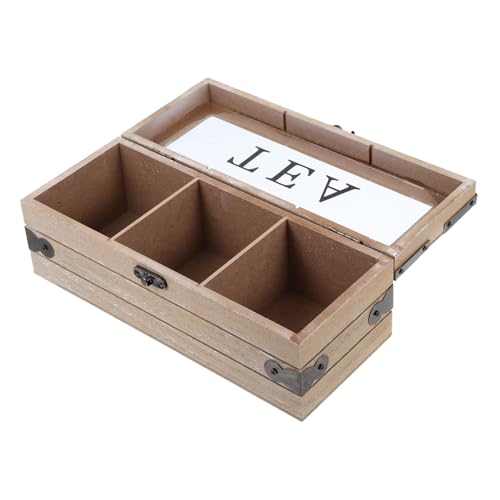 Cabilock Scatola Portabustine Tè con Scomparti Contenitore per Tè e Design per Cucina e Ufficio