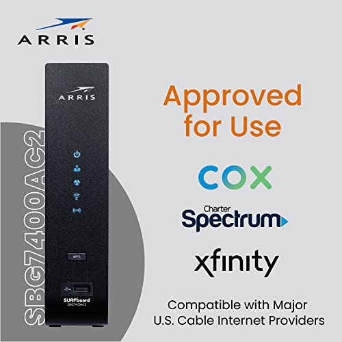 Arris SBG7400AC2 Docsis 3.0 Cable Modem & Ac2350 Wi-Fi Router thumb #2