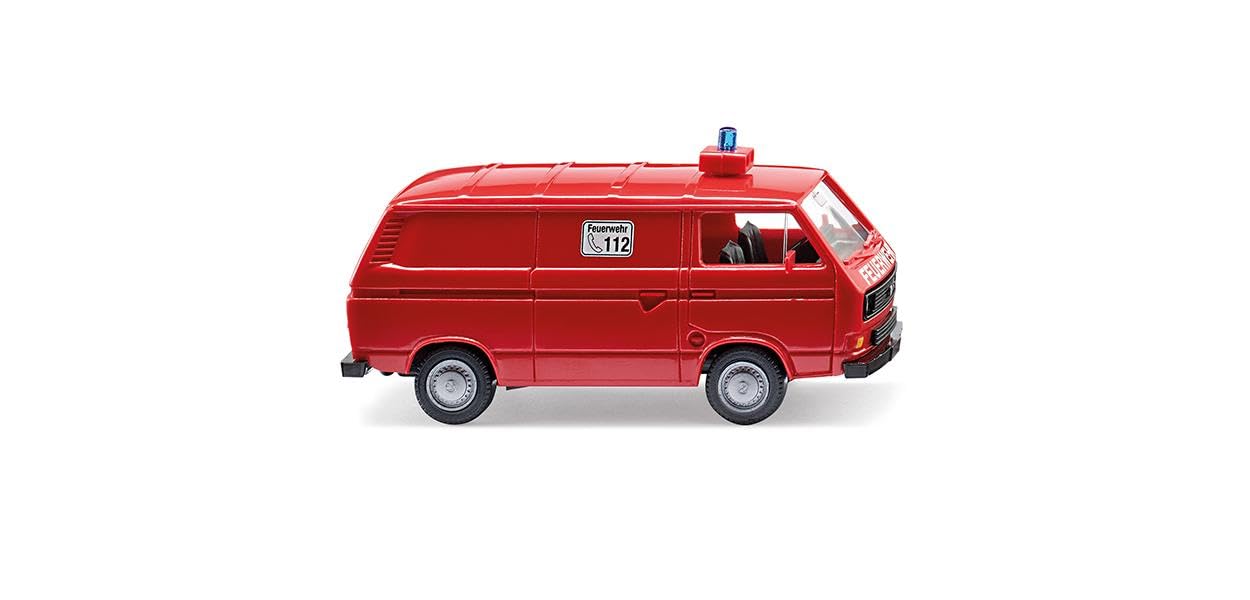 Wiking 060133 H0 Volkswagen T3 Fire Brigade Box Truck, various, 1:87