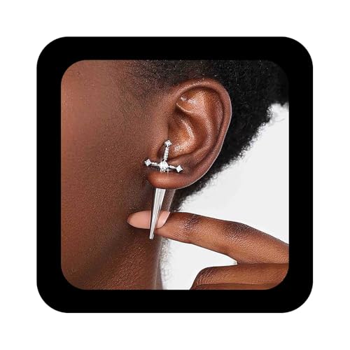 Cybche Espada Gótica Pendientes Pendientes Espada Cz Pendientes