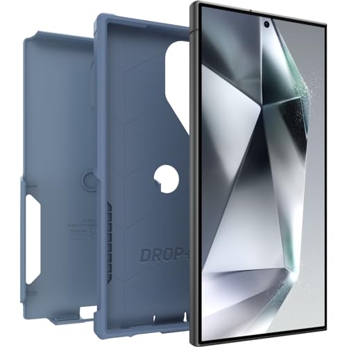 Image of OtterBox Samsung Galaxy S24 Ultra Commuter Series Case - Crisp Denim Blue | Thin & Protective Galaxy Phone Case, Dual-Layer, Impact Absorbing, Slim Phone Case for Samsung, Best Protective Phone Cases