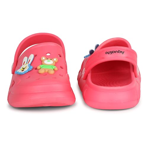 Image of Aqualite Kids Clog Shoes for Boys & Girls /Outdoor Sandals Clogs for Kids, Slingback Clog Shoes, Stylish Clogs for Kids