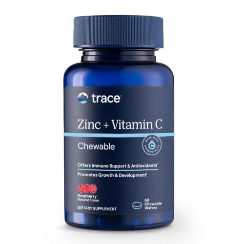 Trace Minerals Zinc + Vitamin C Chewable Supplement, 60 CT, Immune Support