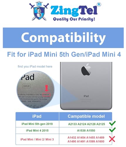 Image of Screen Guard Designed For iPad Mini 5 /4 7.9 Inch (2019 /2015, 5th /4th Gen) Nano Fiber Tempered Glass Screen Protector Flexible, HammerProof & Shatterproof