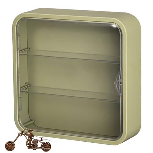 Neamou Stockage d'affichage miniature, vitrine pour figurines - Boîte de rangement et d'organisation de figurines d'action à 3 niveaux | Boîte de poupée avec porte magnétique pour exposer et organiser
