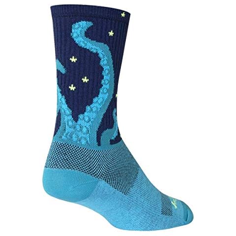 SockGuy, Men's Crew Cuff Socks - Large/X-Large, Kraken Cover