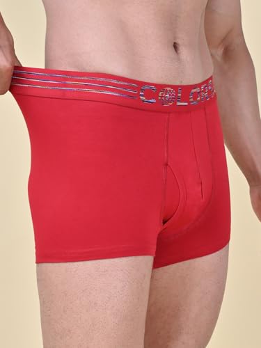 Image of Rupa Colors Solid Trunk for Men, Cotton Blend, Outer Elastic, Regular Fit, Pack of 1