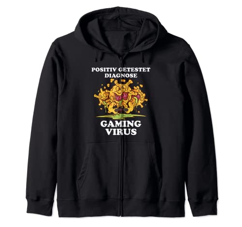 Positivamente probado diagnóstico virus de juego pandemia Sudadera con Capucha