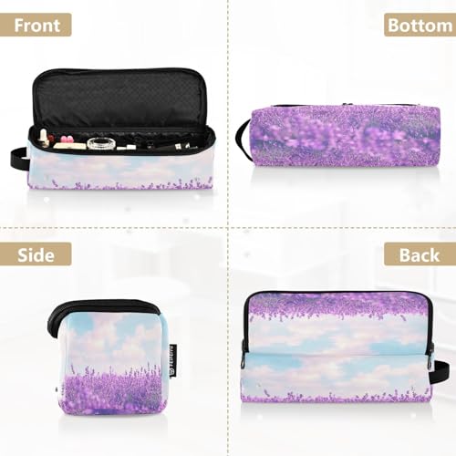 Bolso de viaje y tapete resistente al calor Lavender Garden para herramientas de cabello, organizador para planchas, rizadores y accesorios de cuidado capilar miniatura 5