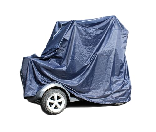 Mobility Scooter Storage Cover, XL, Waterproof, Navy Blue with Reflective Strip