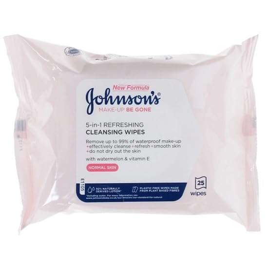 Johnson's Face Care Make Up Be Gone Refreshing Wipes - Pack of 25