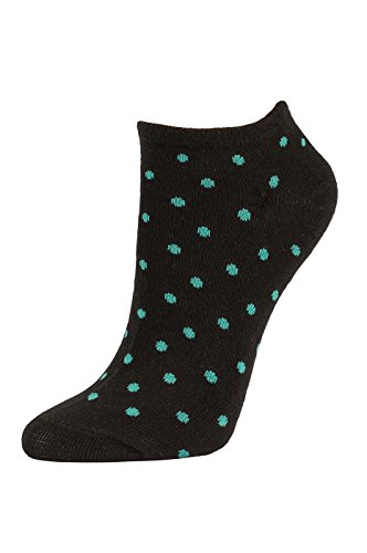 Women's Casual Cotton No Show Socks (6 Pairs) (9-11, A-MUL)2