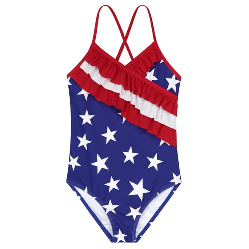 Zando Toddler One Piece Swimsuit Girls 2-10 Years - Cute Sleeveless Bathing Suits Quick Dry Swimwear Summer Beach Wear